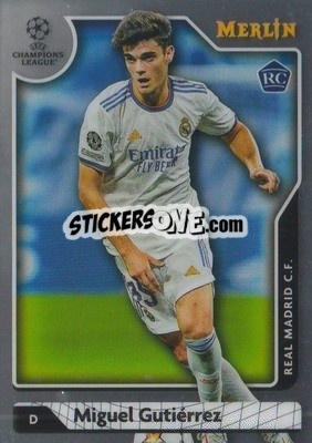 Sticker Miguel Gutiérrez - Chrome Uefa Club Competitions 2021-2022 n. 15 - Topps Merlin