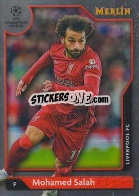 Sticker Mohamed Salah - Chrome Uefa Club Competitions 2021-2022 n. 131 - Topps Merlin