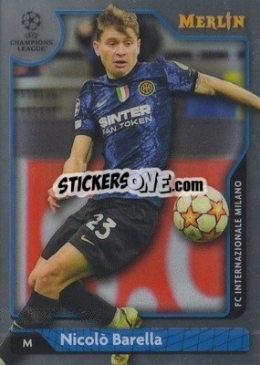 Sticker Nicolò Barella - Chrome Uefa Club Competitions 2021-2022 n. 57 - Topps Merlin