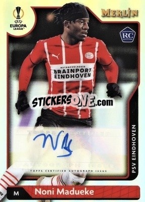 Sticker Noni Madueke - Chrome Uefa Club Competitions 2021-2022 n. A-NO - Topps Merlin