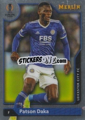 Sticker Patson Daka - Chrome Uefa Club Competitions 2021-2022 n. 3 - Topps Merlin
