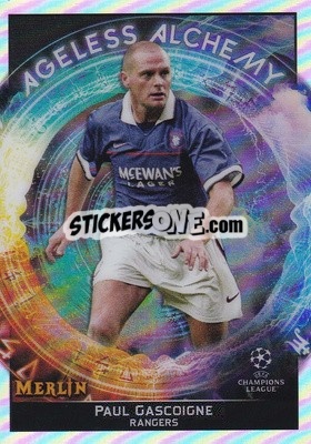 Sticker Paul Gascoigne - Chrome Uefa Club Competitions 2021-2022 n. AA-13 - Topps Merlin