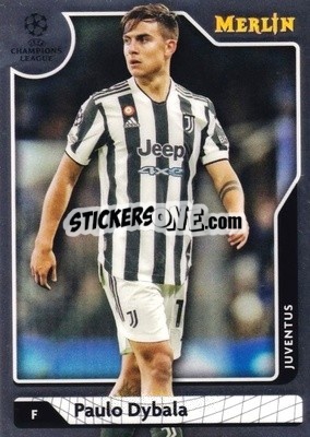Sticker Paulo Dybala - Chrome Uefa Club Competitions 2021-2022 n. 82 - Topps Merlin