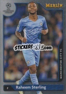 Sticker Raheem Sterling - Chrome Uefa Club Competitions 2021-2022 n. 62 - Topps Merlin