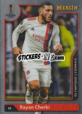 Sticker Rayan Cherki - Uefa Chrome 2021-2022 - Topps Merlin