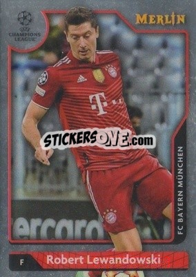Sticker Robert Lewandowski - Chrome Uefa Club Competitions 2021-2022 n. 1 - Topps Merlin