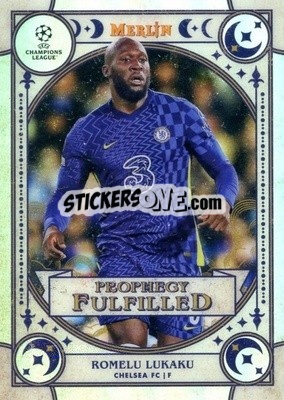 Sticker Romelu Lukaku - Chrome Uefa Club Competitions 2021-2022 n. PF-13 - Topps Merlin