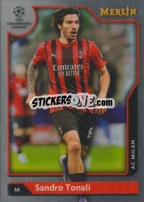 Sticker Sandro Tonali - Chrome Uefa Club Competitions 2021-2022 n. 97 - Topps Merlin
