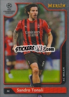 Figurina Sandro Tonali - Uefa Chrome 2021-2022 - Topps Merlin