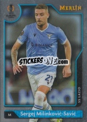 Sticker Sergej Milinković-Savić - Chrome Uefa Club Competitions 2021-2022 n. 111 - Topps Merlin
