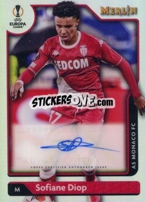 Sticker Sofiane Diop - Uefa Chrome 2021-2022 - Topps Merlin