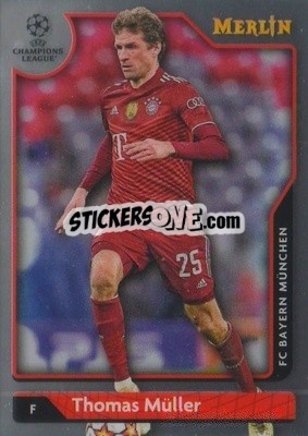 Sticker Thomas Müller - Chrome Uefa Club Competitions 2021-2022 n. 135 - Topps Merlin