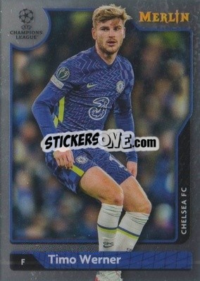 Sticker Timo Werner - Chrome Uefa Club Competitions 2021-2022 n. 79 - Topps Merlin