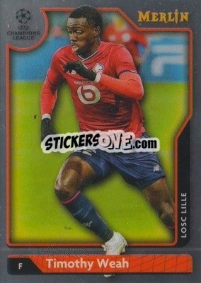 Sticker Timothy Weah - Chrome Uefa Club Competitions 2021-2022 n. 72 - Topps Merlin