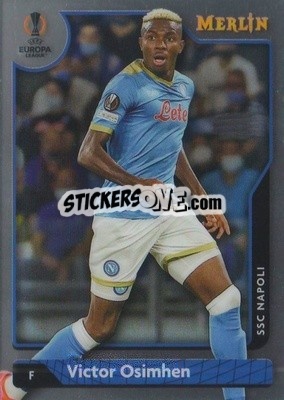 Sticker Victor Osimhen - Chrome Uefa Club Competitions 2021-2022 n. 84 - Topps Merlin