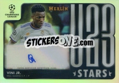 Sticker Vini Jr. - Uefa Chrome 2021-2022 - Topps Merlin