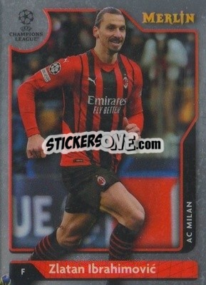 Sticker Zlatan Ibrahimović - Chrome Uefa Club Competitions 2021-2022 n. 119 - Topps Merlin