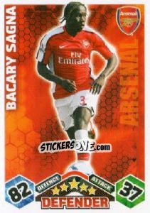 Cromo Bacary Sagna - English Premier League 2009-2010. Match Attax - Topps
