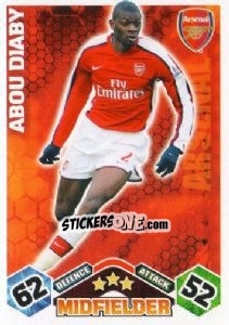 Figurina Abou Diaby - English Premier League 2009-2010. Match Attax - Topps