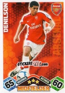 Sticker Denilson - English Premier League 2009-2010. Match Attax n. 10 - Topps