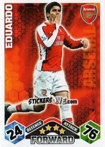 Sticker Eduardo da Silva - English Premier League 2009-2010. Match Attax n. 15 - Topps