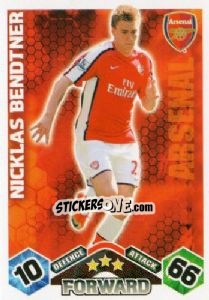 Sticker Nicklas Bendtner - English Premier League 2009-2010. Match Attax n. 16 - Topps