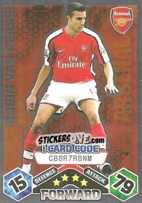 Cromo Robin van Persie - iCard - English Premier League 2009-2010. Match Attax - Topps