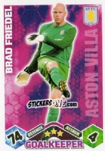 Cromo Brad Friedel - English Premier League 2009-2010. Match Attax n. 19 - Topps