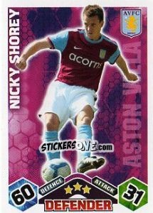Sticker Nicky Shorey - English Premier League 2009-2010. Match Attax n. 23 - Topps