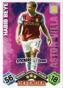 Cromo Habib Beye - English Premier League 2009-2010. Match Attax n. 24 - Topps