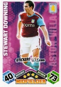 Sticker Stewart Downing - English Premier League 2009-2010. Match Attax - Topps