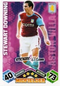 Sticker Stewart Downing - English Premier League 2009-2010. Match Attax n. 27 - Topps