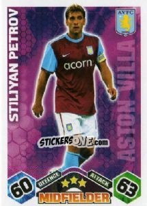 Sticker Stiliyan Petrov - English Premier League 2009-2010. Match Attax n. 30 - Topps