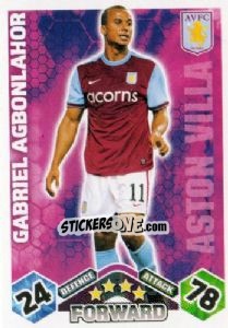 Sticker Gabriel Agbonlahor - English Premier League 2009-2010. Match Attax n. 33 - Topps