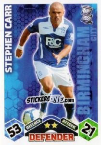 Sticker Stephen Carr - English Premier League 2009-2010. Match Attax n. 37 - Topps