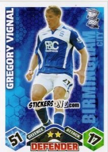 Cromo Gregory Vignal - English Premier League 2009-2010. Match Attax n. 38 - Topps