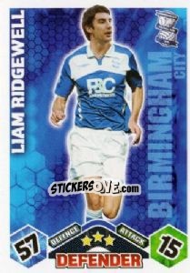 Sticker Liam Ridgewell - English Premier League 2009-2010. Match Attax n. 39 - Topps