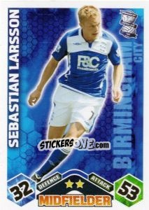 Sticker Sebastian Larsson - English Premier League 2009-2010. Match Attax n. 46 - Topps