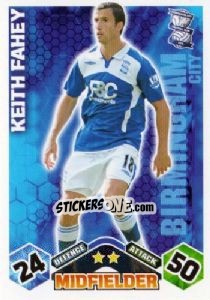Sticker Keith Fahey - English Premier League 2009-2010. Match Attax n. 47 - Topps