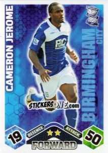 Sticker Cameron Jerome - English Premier League 2009-2010. Match Attax n. 51 - Topps