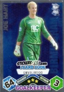 Sticker Joe Hart - iCard - English Premier League 2009-2010. Match Attax n. 53 - Topps