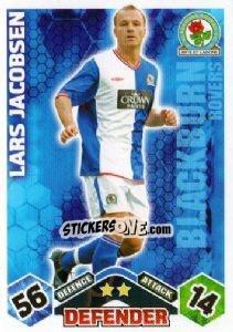 Cromo Lars Jacobsen - English Premier League 2009-2010. Match Attax - Topps