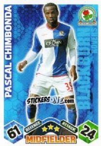 Sticker Pascal Chimbonda - English Premier League 2009-2010. Match Attax n. 62 - Topps