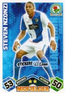 Sticker Steven Nzonzi - English Premier League 2009-2010. Match Attax n. 63 - Topps