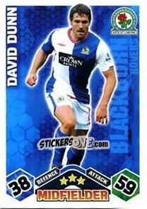 Sticker David Dunn - English Premier League 2009-2010. Match Attax n. 65 - Topps