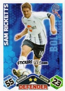 Sticker Sam Ricketts - English Premier League 2009-2010. Match Attax n. 73 - Topps