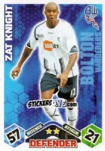 Figurina Zat Knight - English Premier League 2009-2010. Match Attax n. 75 - Topps