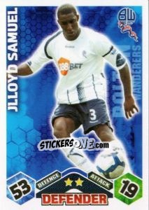 Sticker Jlloyd Samuel - English Premier League 2009-2010. Match Attax n. 76 - Topps