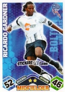 Sticker Ricardo Gardner - English Premier League 2009-2010. Match Attax n. 81 - Topps