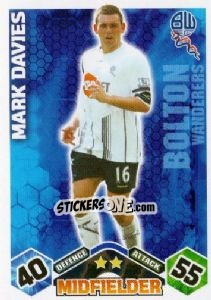 Sticker Mark Davies - English Premier League 2009-2010. Match Attax n. 84 - Topps